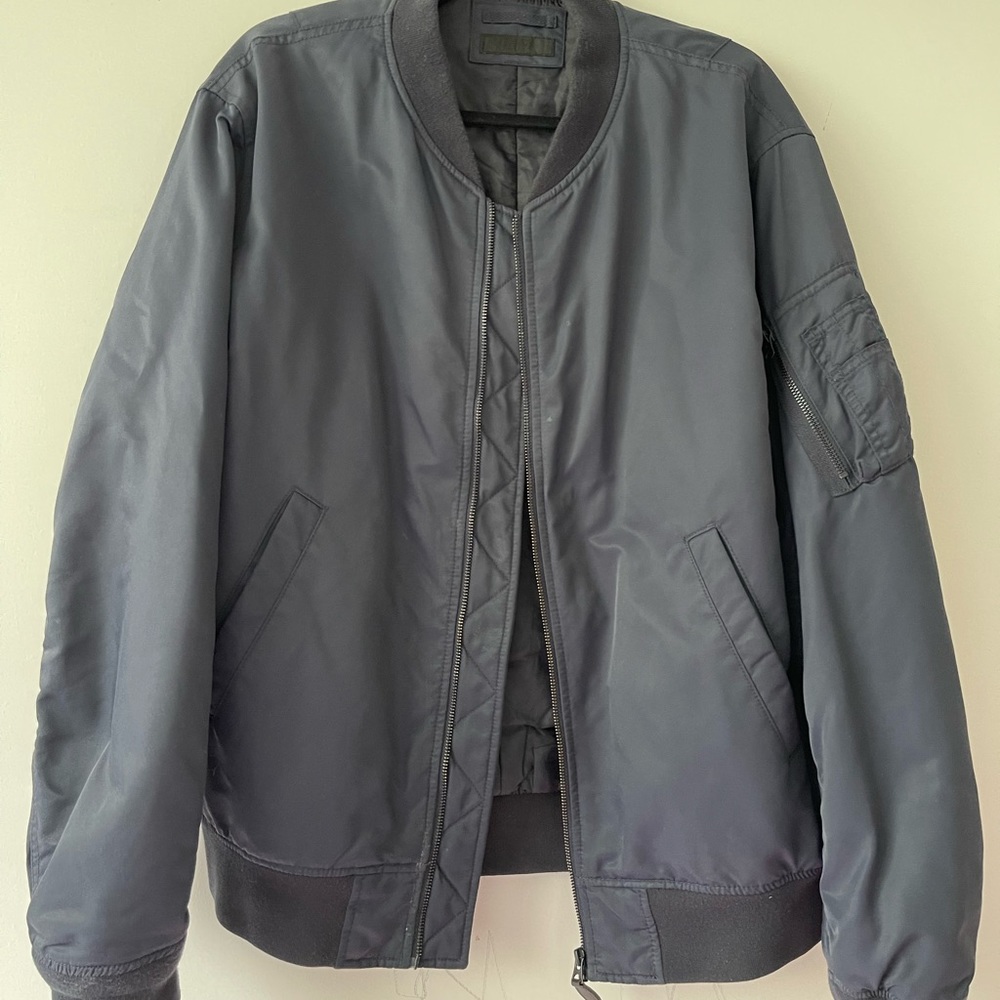 Navy Bomber Jacket (oversized)